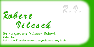 robert vilcsek business card